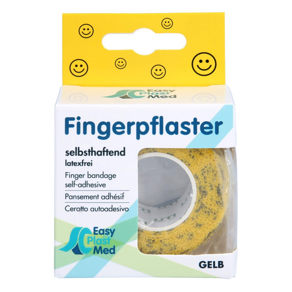 Um Easyplast Fingerpfl.Selbsth.2,5cmx5m Gelb Smil. (1 stk)