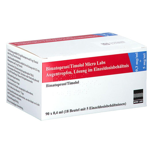 Bimatoprost/Timolol Micro Labs 0,3+5 Mg/Ml Atr Edb (90X0.4 ml)
