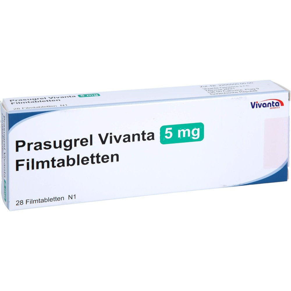 Das Produktfoto zeigt Prasugrel Vivanta 5 Mg Filmtabletten (28 stk) PZN 17940173