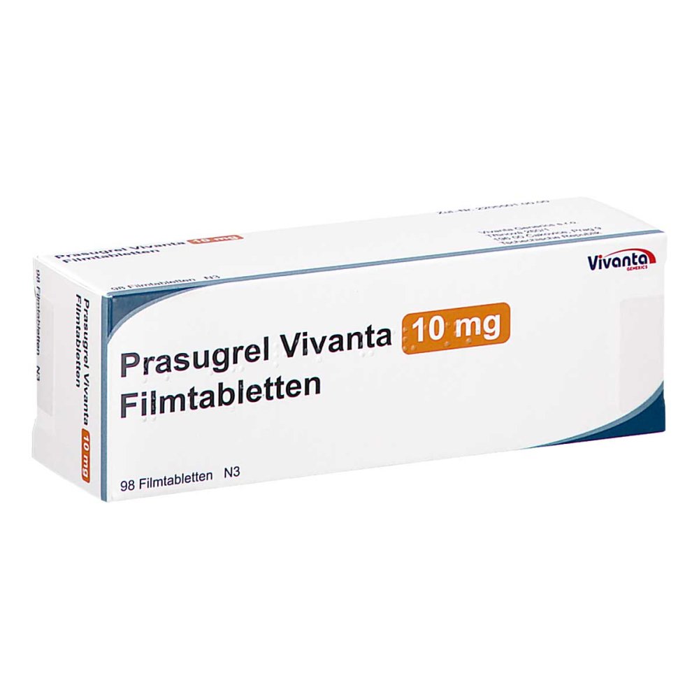 Prasugrel Vivanta 10 Mg Filmtabletten (98 stk)