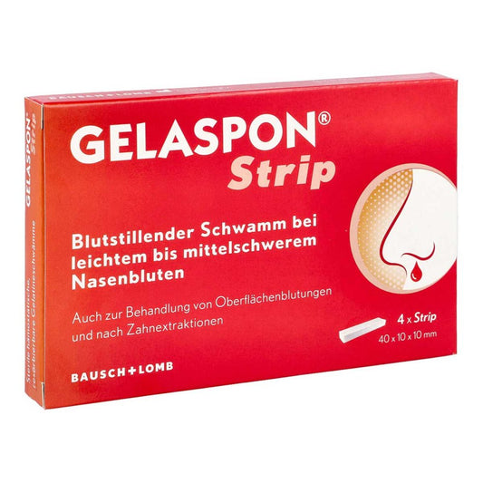 Gelaspon Strip 1x1x4 Cm Gelatineschwamm (4 stk)