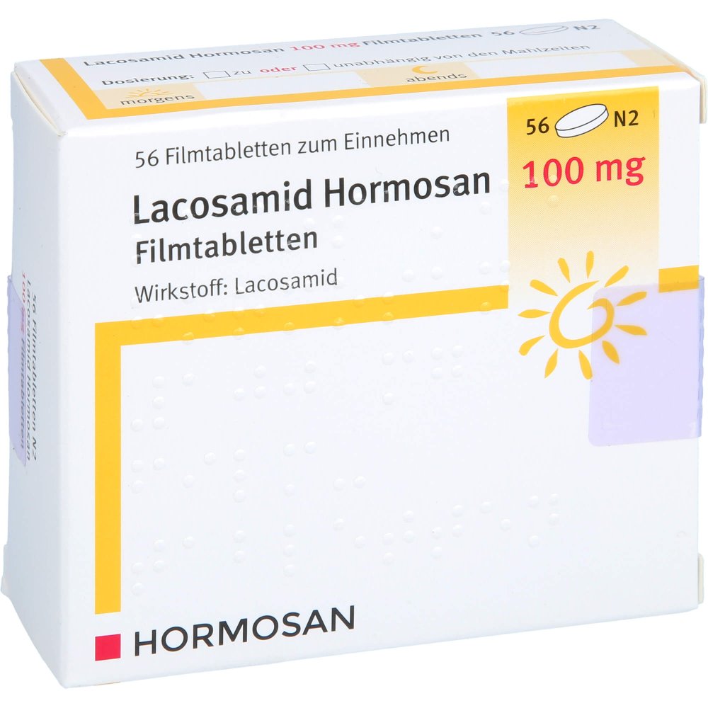 Lacosamid Hormosan 100 Mg Filmtabletten (56 stk)