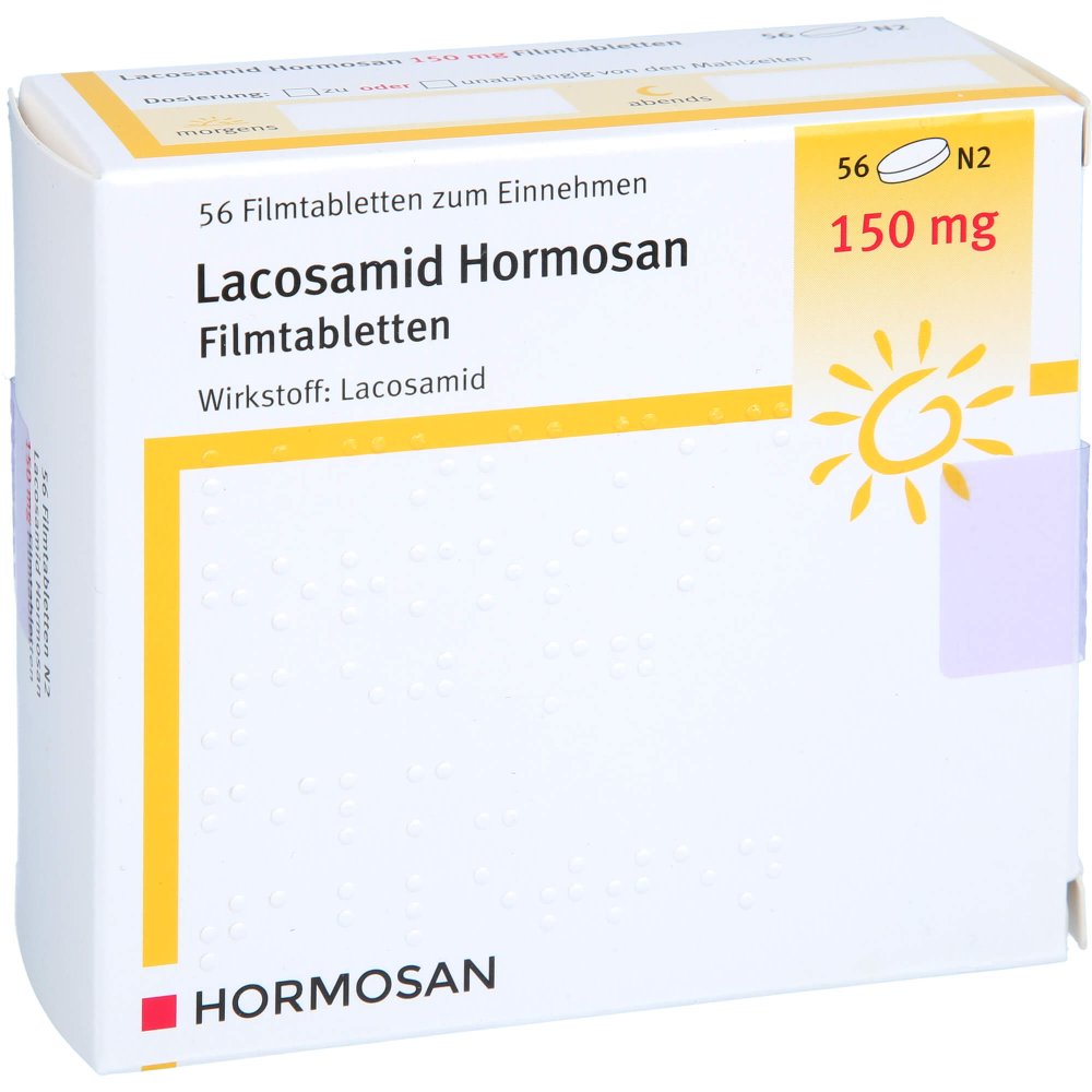 Lacosamid Hormosan 150 Mg Filmtabletten (56 stk)