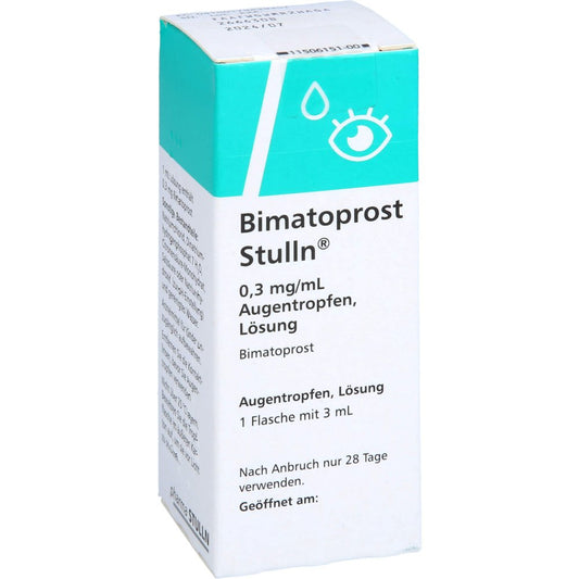 Das Produktfoto zeigt Bimatoprost Stulln 0,3 Mg/Ml Augentr.Unkonserviert (3 ml) PZN 17943935
