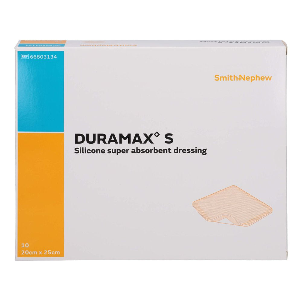 Das Produktfoto zeigt Duramax S 20x25 Cm Superabsorber Silikonverband (10 stk) PZN 17944490