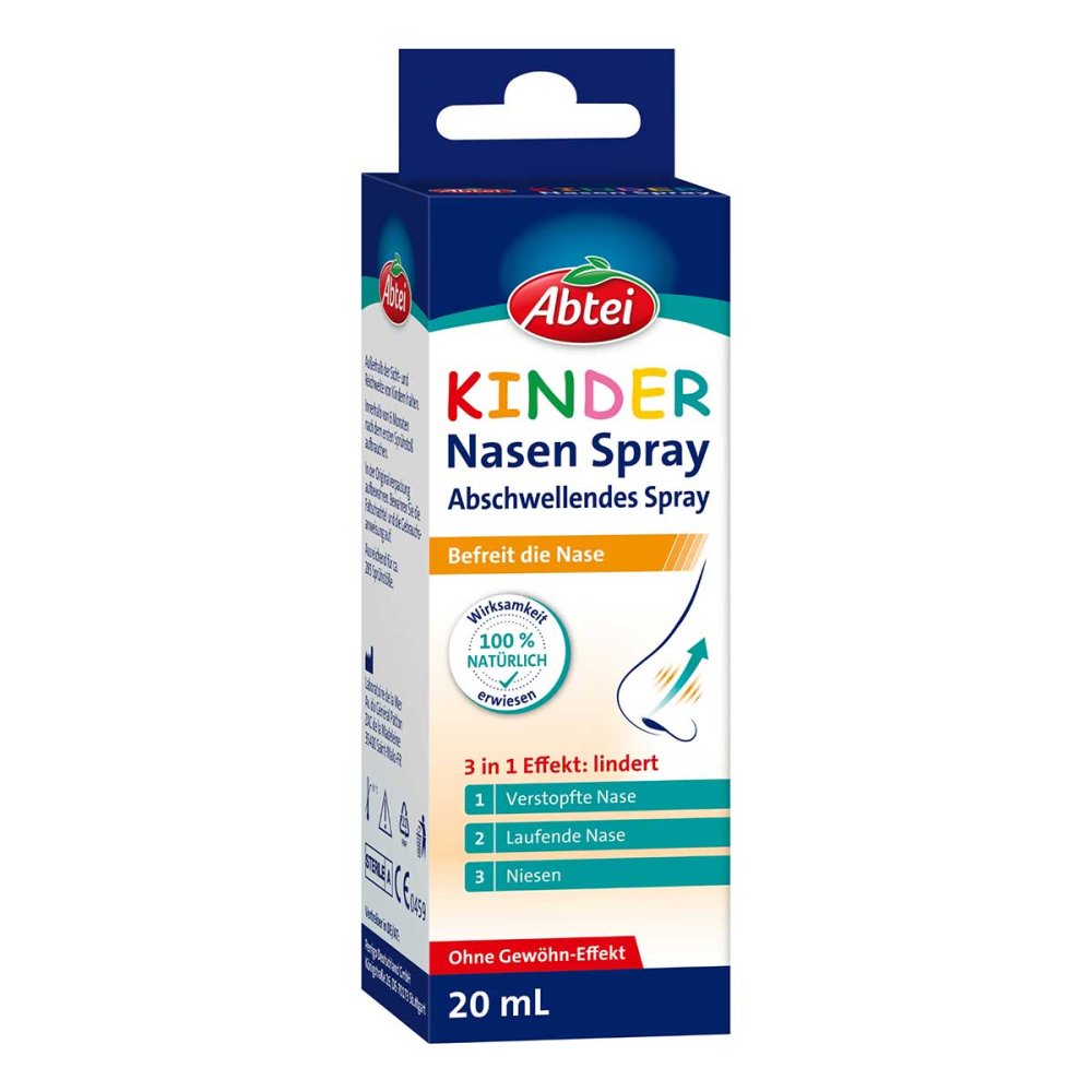 Das Produktfoto zeigt Abtei Kinder Nasenspray (20 ml) PZN 17955476