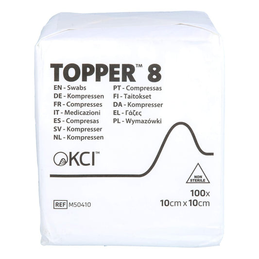 Das Produktfoto zeigt Topper 8 Kompr.10x10 Cm Unsteril (100 stk) PZN 17971268