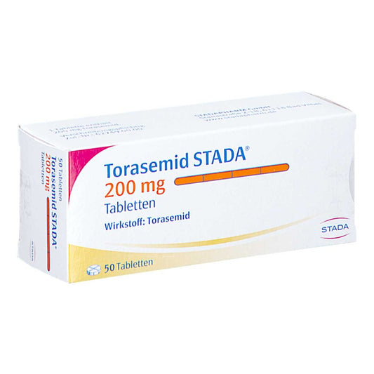 Das Produktfoto zeigt Torasemid Stada 200 Mg Tabletten (50 stk) PZN 17971759