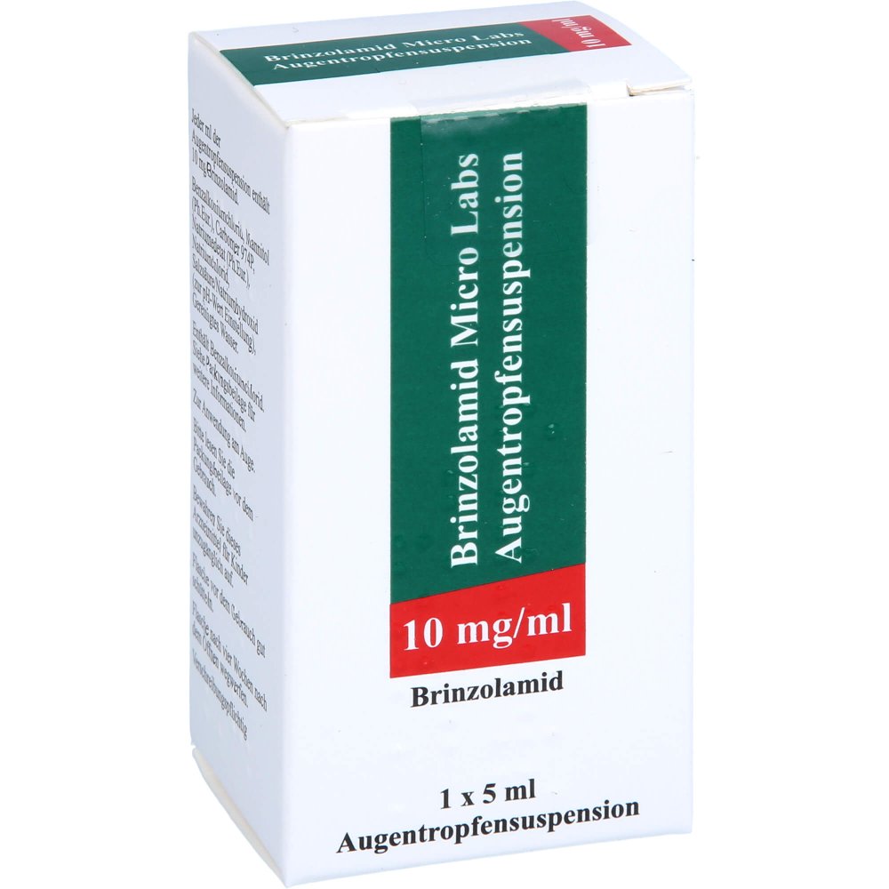 Das Produktfoto zeigt Brinzolamid Micro Labs 10 Mg/Ml Augentropfensusp. (1X5 ml) PZN 17982929