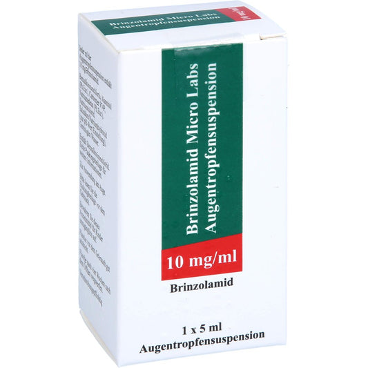 Das Produktfoto zeigt Brinzolamid Micro Labs 10 Mg/Ml Augentropfensusp. (1X5 ml) PZN 17982929