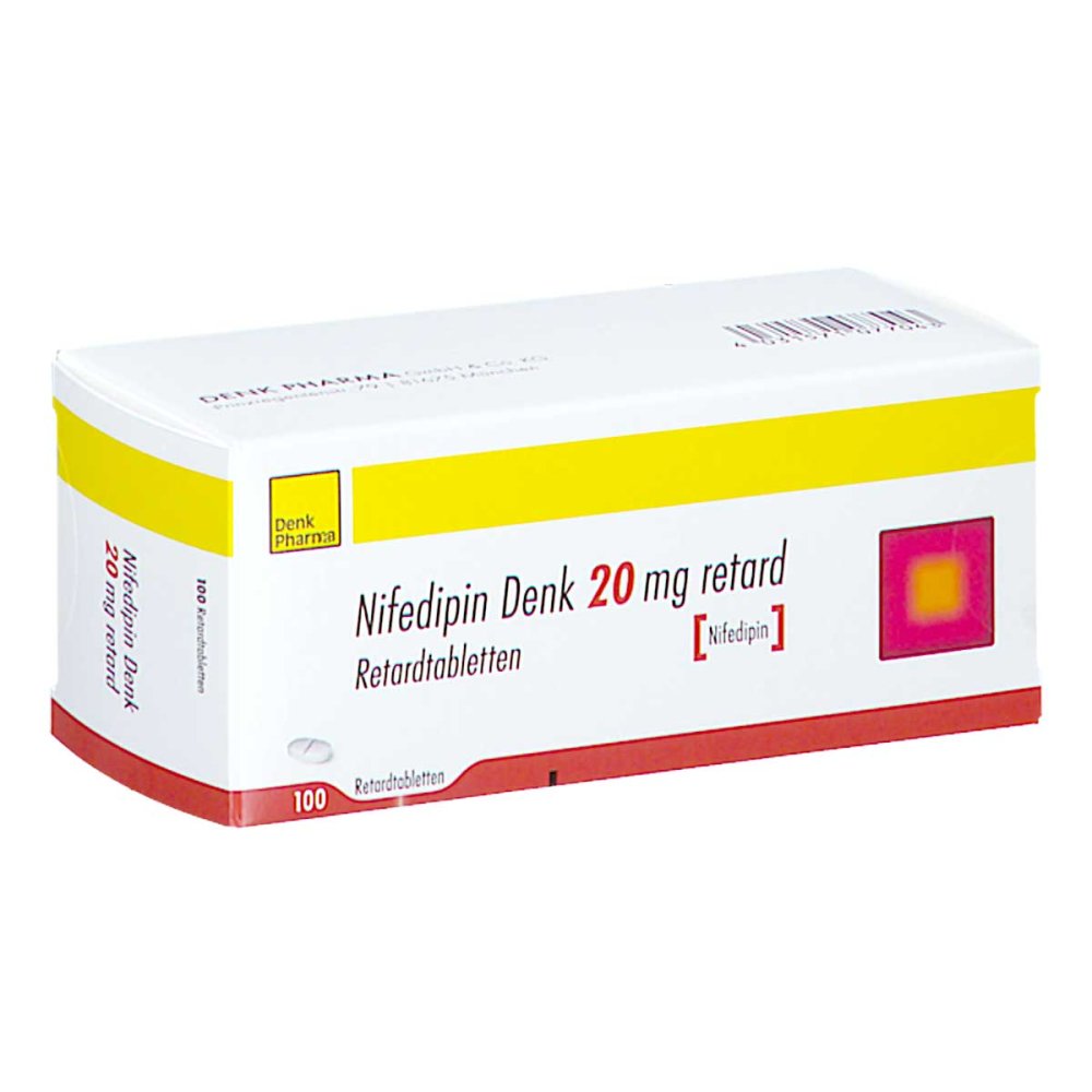 Nifedipin Denk 20 Mg Retard Tabletten (100 stk)