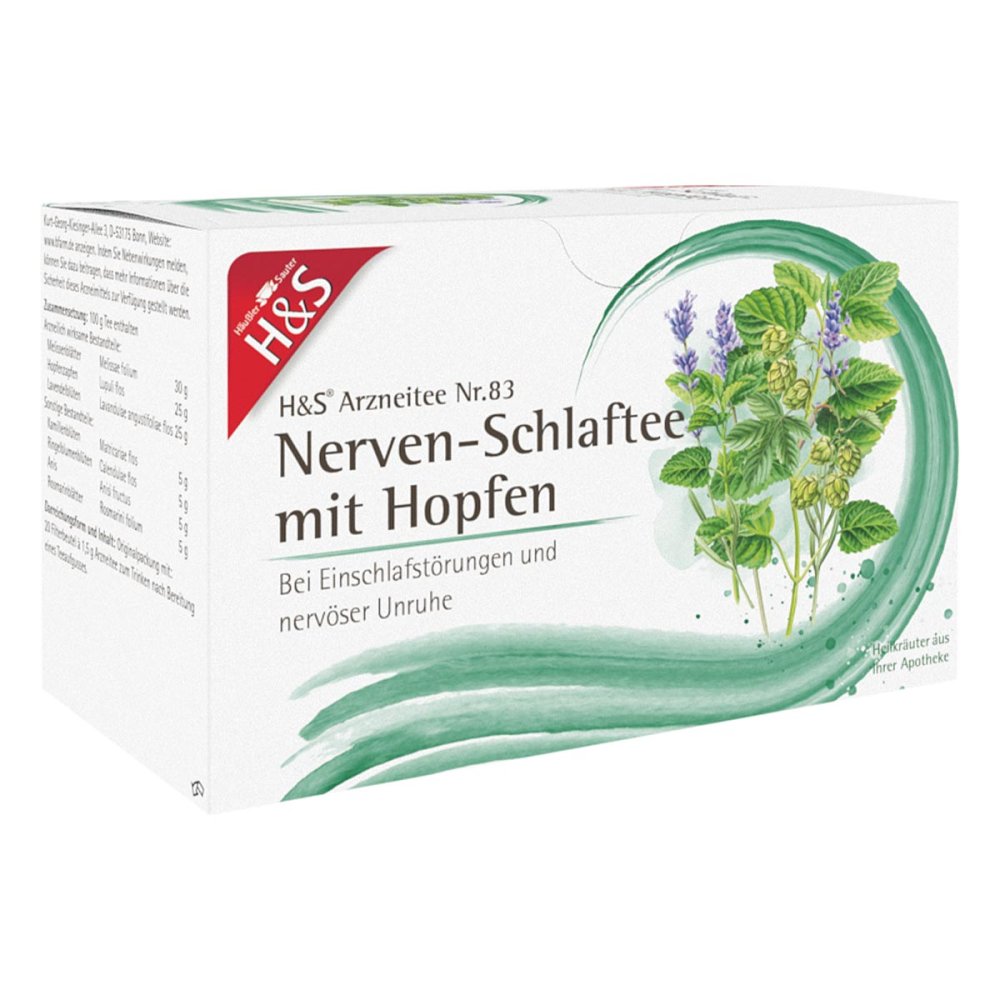 H&S Nerven- Und Schlaftee Mit Hopfen Filterbeutel (20X1.5 g)