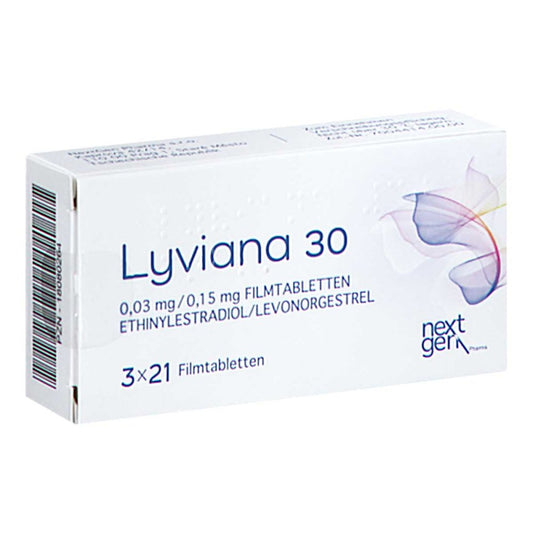 Lyviana 30 0,03 Mg/0,15 Mg Filmtabletten (3X21 stk)