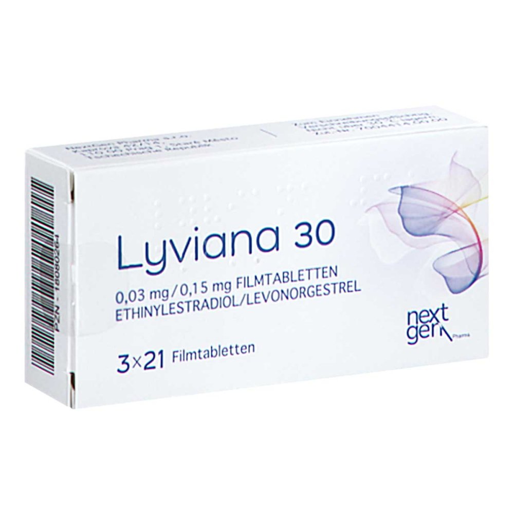 Lyviana 30 0,03 Mg/0,15 Mg Filmtabletten (3X21 stk)