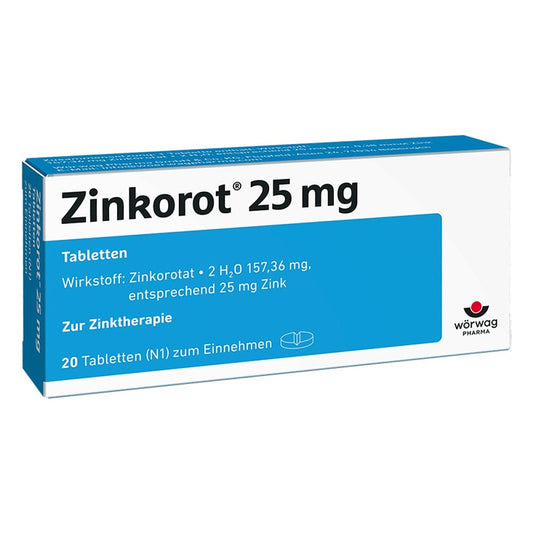 Zinkorot 25 Mg Tabletten (20 stk)