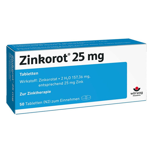 Zinkorot 25 Mg Tabletten (50 stk)