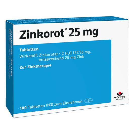 Zinkorot 25 Mg Tabletten (100 stk)