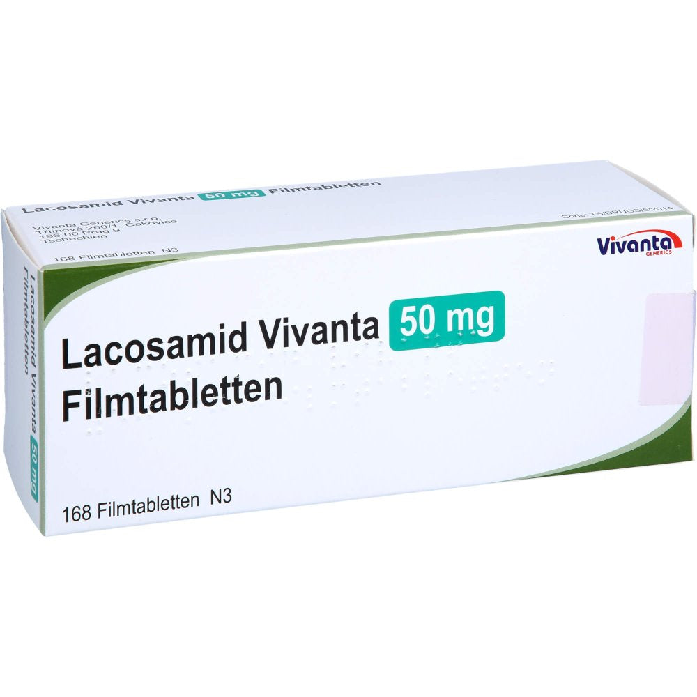 Lacosamid Vivanta 50 Mg Filmtabletten (168 stk)