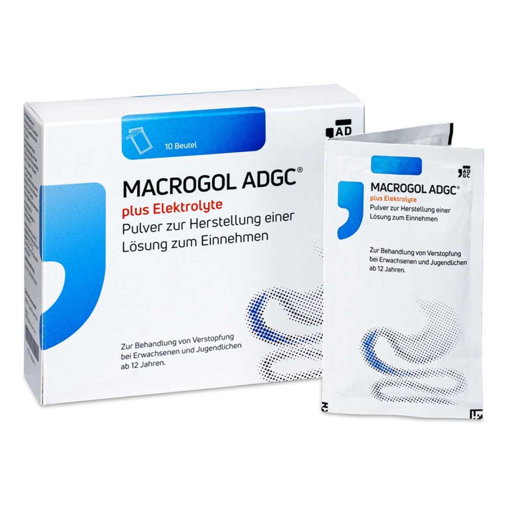 Macrogol Adgc Plus Elektrolyte Plv.Z.H.E.L.Z.Einn. (10 stk)