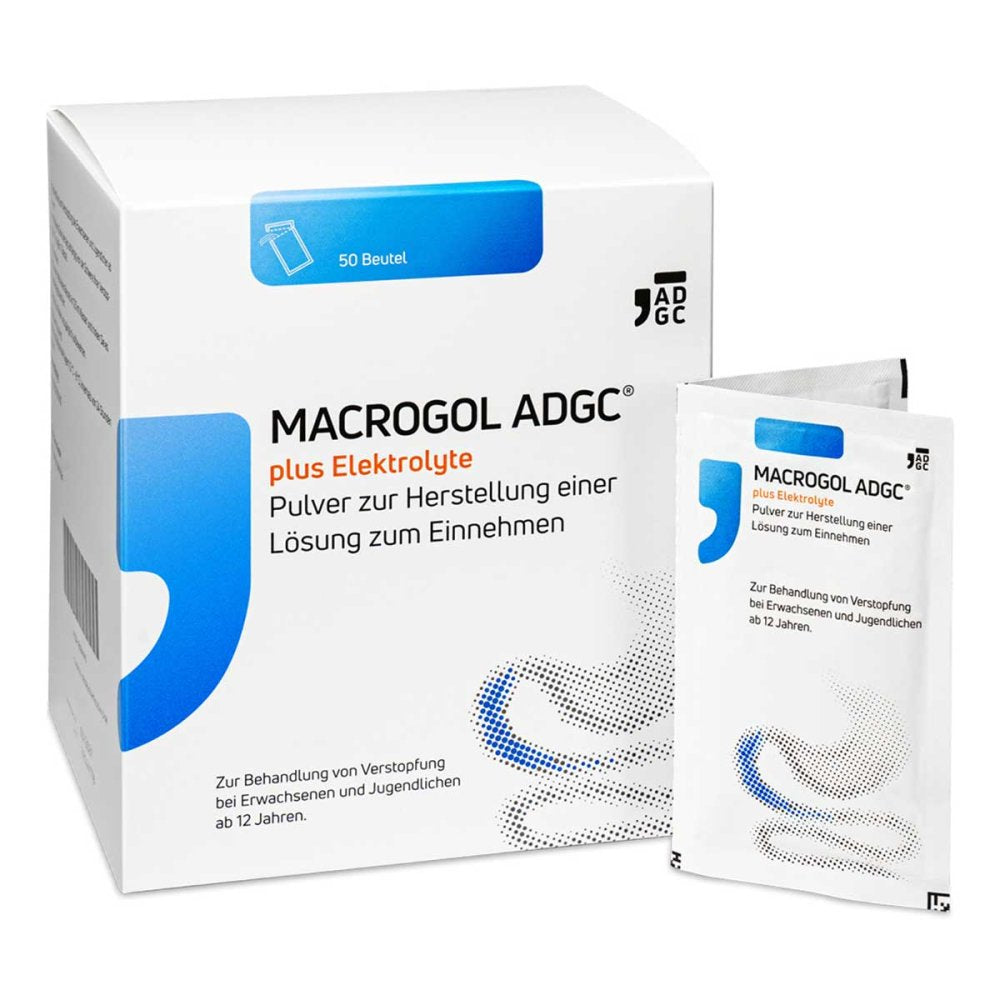Macrogol Adgc Plus Elektrolyte Plv.Z.H.E.L.Z.Einn. (50 stk)