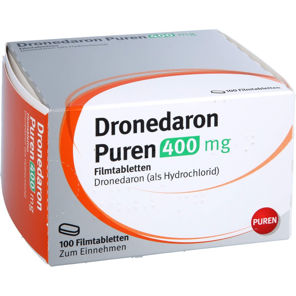 Dronedaron Puren 400 Mg Filmtabletten (100 stk)