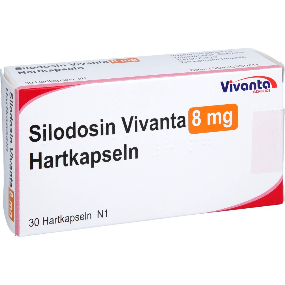 Das Produktfoto zeigt Silodosin Vivanta 8 Mg Hartkapseln (30 stk) PZN 18106638