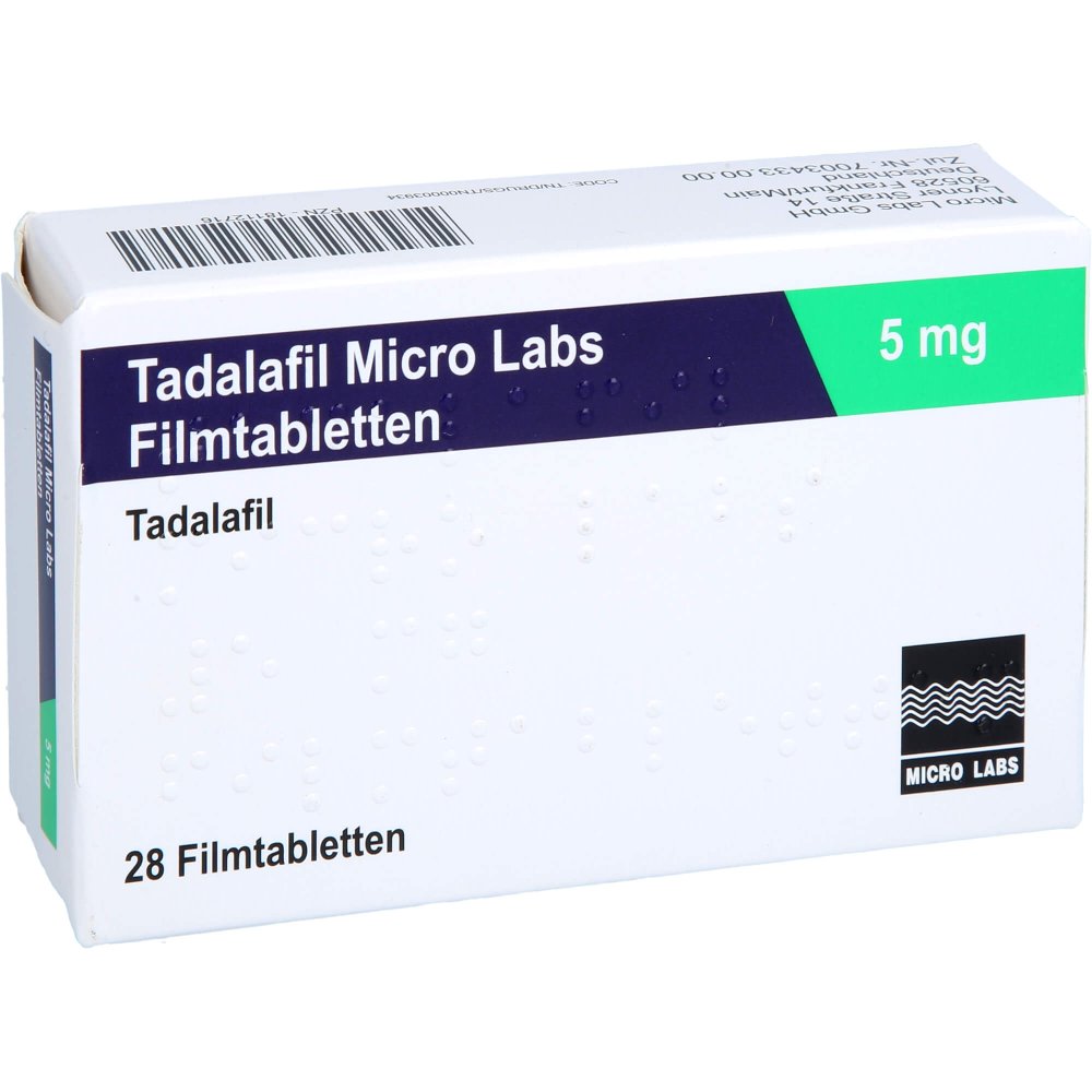 Tadalafil Micro Labs 5 Mg Filmtabletten (28 stk)