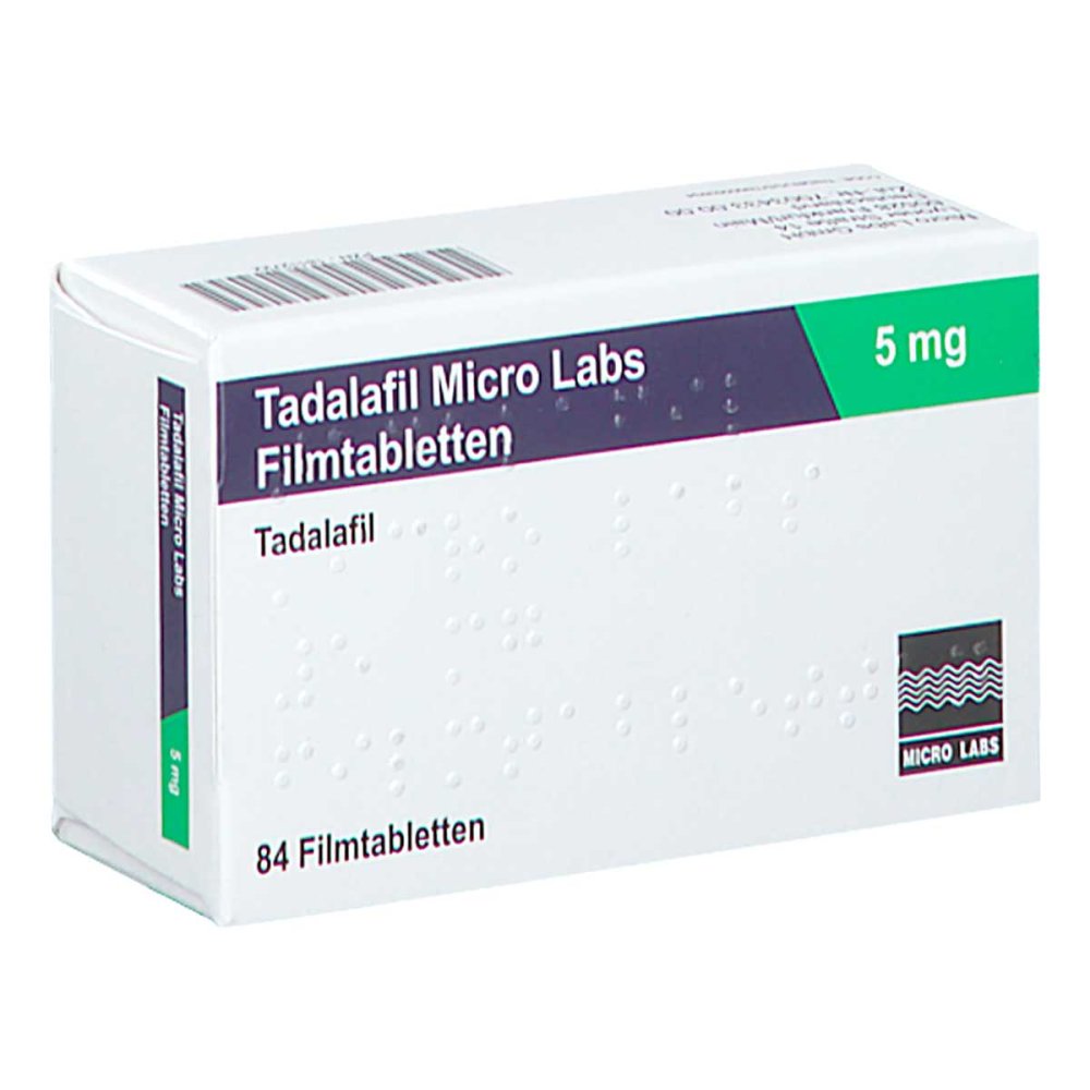 Tadalafil Micro Labs 5 Mg Filmtabletten (84 stk)