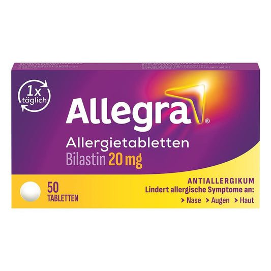 Allegra Allergietabletten 20 Mg Tabletten (50 stk)