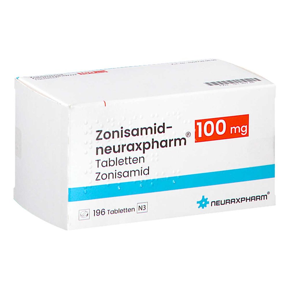 Zonisamid-Neuraxpharm 100 Mg Tabletten (196 stk)