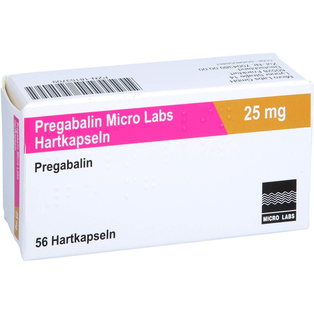 Pregabalin Micro Labs 25 Mg Hartkapseln (56 stk)