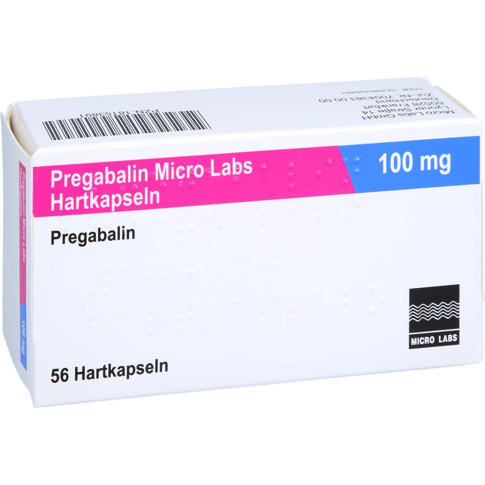Pregabalin Micro Labs 100 Mg Hartkapseln (56 stk)