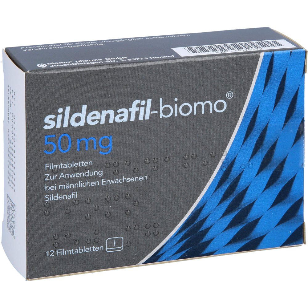 Sildenafil-Biomo 50 Mg Filmtabletten (12 stk)