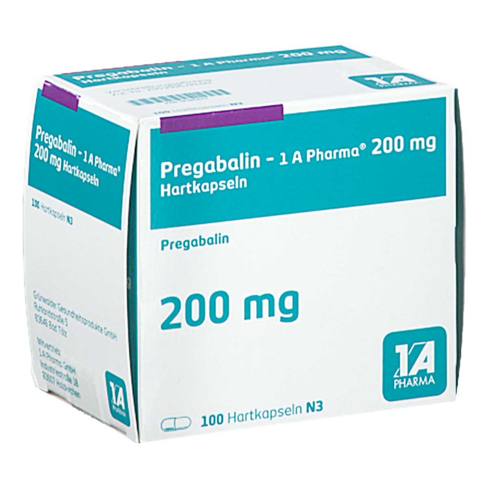 Pregabalin-1a Pharma 200 Mg Hartkapseln (100 stk)