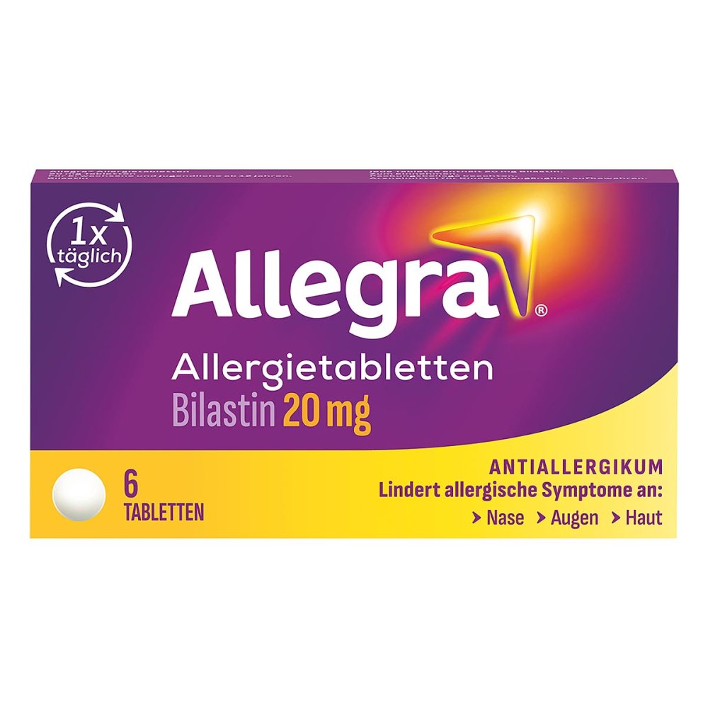 Allegra Allergietabletten 20 Mg Tabletten (6 stk)