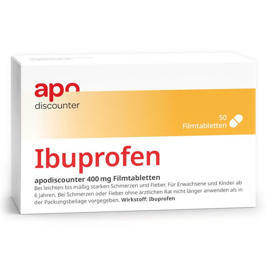 Ibuprofen Apodiscounter 400 Mg Filmtabletten (50 stk)