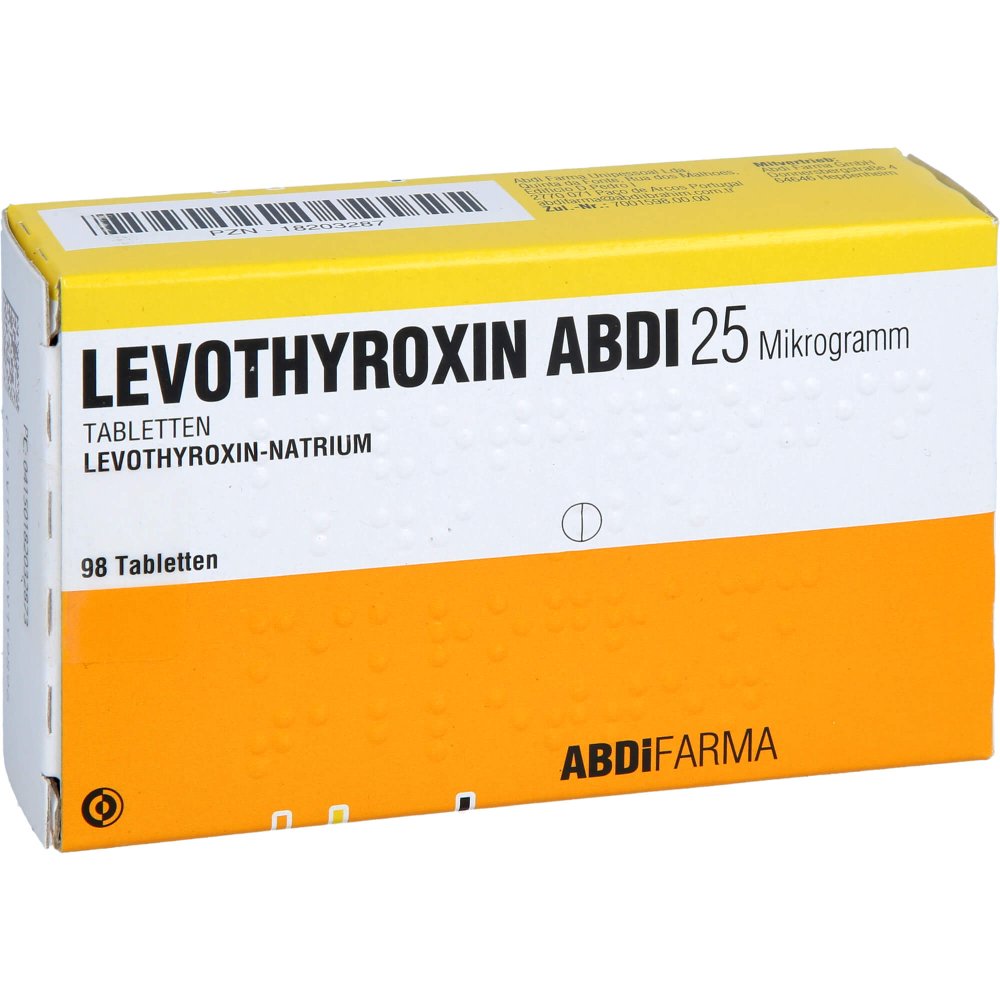 Levothyroxin Abdi 25 Mikrogramm Tabletten (98 stk)