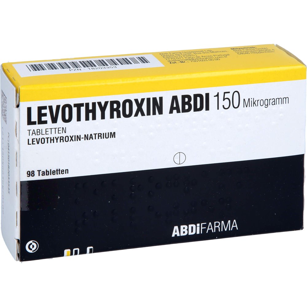 Levothyroxin Abdi 150 Mikrogramm Tabletten (98 stk)