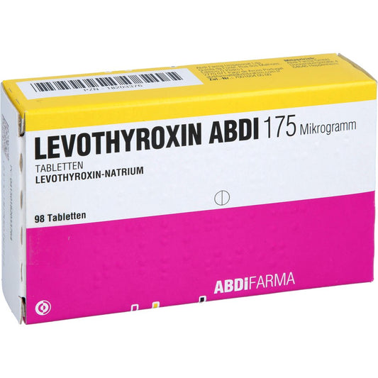 Das Produktfoto zeigt Levothyroxin Abdi 175 Mikrogramm Tabletten (98 stk) PZN 18203376