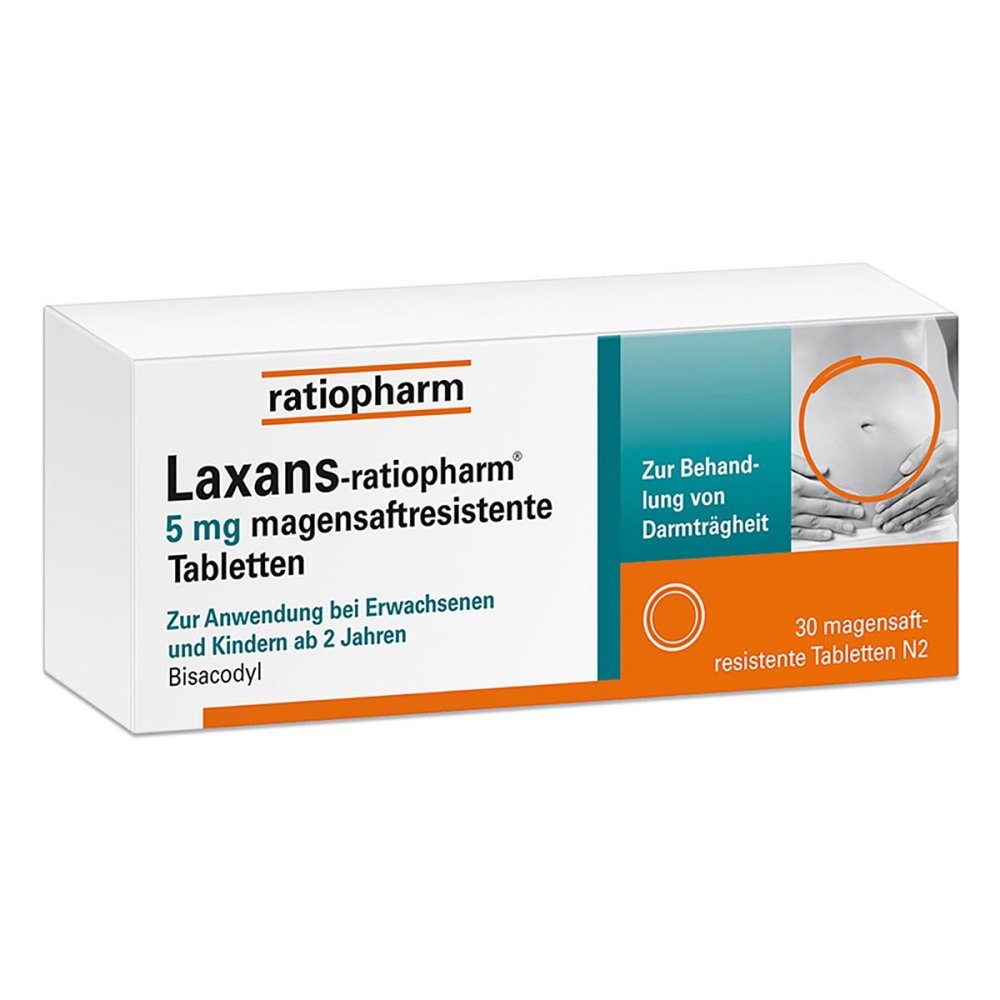 Laxans-Ratiopharm 5 Mg Magensaftres.Tabletten (30 stk)