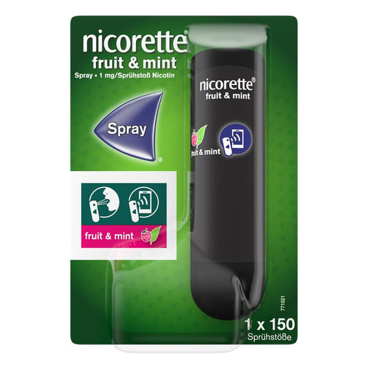 Nicorette Fruit & Mint Spray 1 Mg/Sprühstoß Nfc (1 stk)
