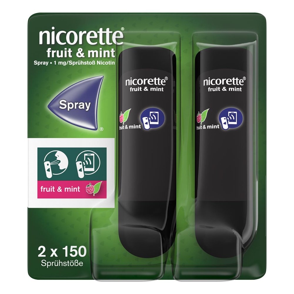 Nicorette Fruit & Mint Spray 1 Mg/Sprühstoß Nfc (2 stk)