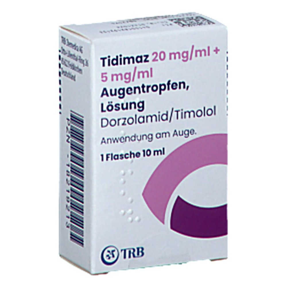 Das Produktfoto zeigt Tidimaz 20 Mg/Ml + 5 Mg/Ml Augentr.Unkonserviert (1X10 ml) PZN 18219213