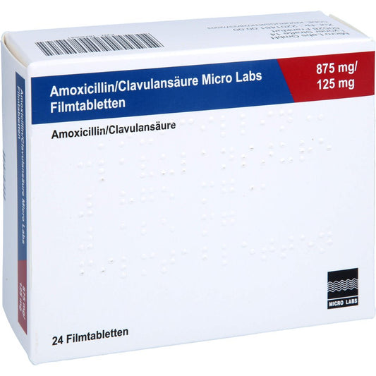 Amoxicillin/Clavulansäure Micro La.875mg/125mg Fta (24 stk)