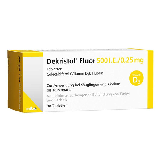 Dekristol Fluor 500 I.E./0,25 Mg Tabletten (90 stk)