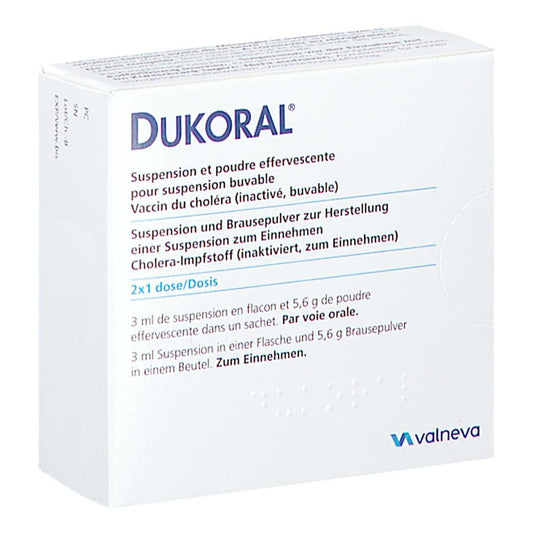 Dukoral Suspension Und Brauseplv.Z.H.Susp.Z.Einn. (2X1 stk)