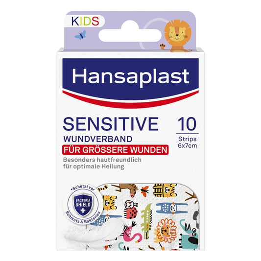 Hansaplast Kids Pflasterstrips Sensitive 6x7 Cm (10 stk)
