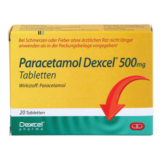 Paracetamol Dexcel 500 Mg Tabletten (20 stk)