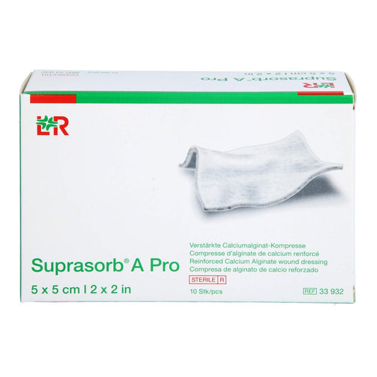 Suprasorb A Pro Calciumalginat Kompr.5x5 Cm (10 stk)