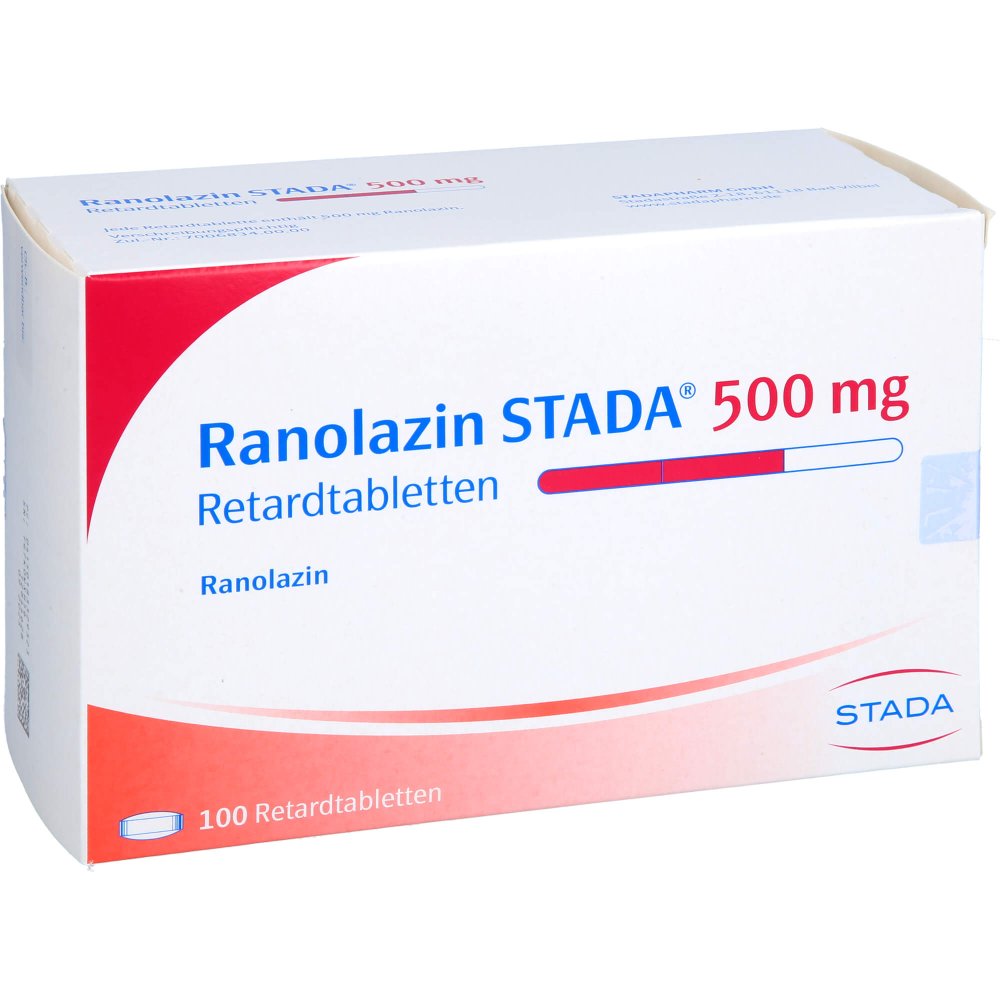 Das Produktfoto zeigt Ranolazin Stada 500 Mg Retardtabletten (100 stk) PZN 18332932